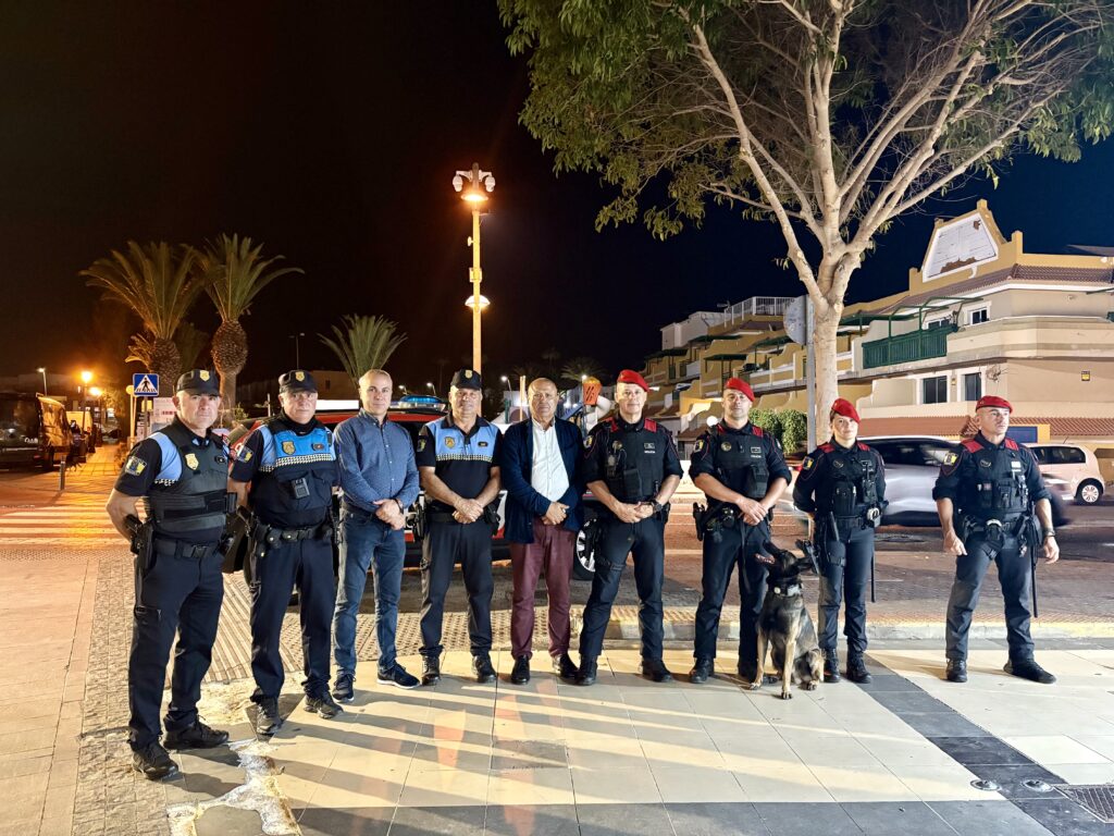 La Policía Canaria despliega un operativo de seguridad histórico en Caleta de Fuste