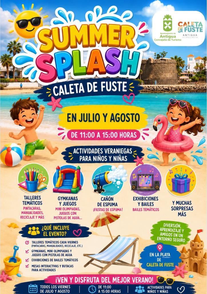 Llega el Summer Splash a Caleta de Fuste